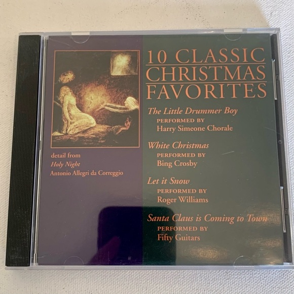 10 Classic Christmas Song Favorites Music CD Little Drummer Boy White Christmas - Picture 1 of 3